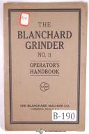 Blanchard-Blanchard No. 11 Vertical Surface Grinder Operators Manual-#11-11-No. 11-01